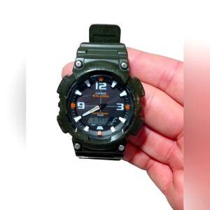 CASIO AQ-S810W 5 Alarms Tough Solar Mens 100m Analog Digital Quartz Chrono Watch